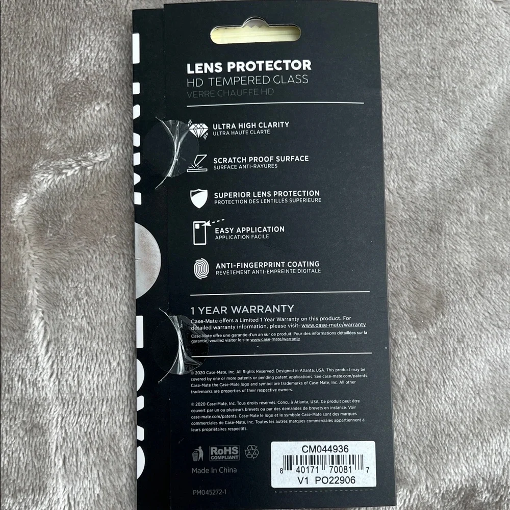 Case-Mate White Lens Protector for iPhone 12 Pro